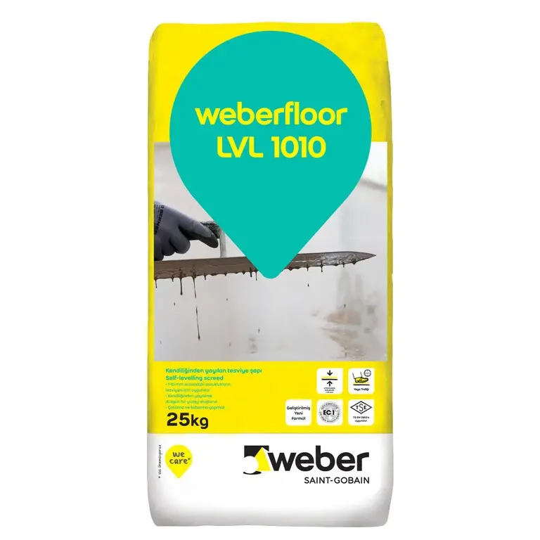 Weber Floor LVL თვითსწორებადი იატაკი, 25 კგ — თვითსწორებადი იატაკი